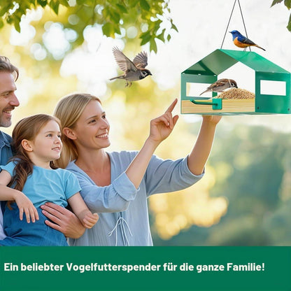 Vogelhaus zum Aufhängen – Futterspender für Kleinvögel & Garten