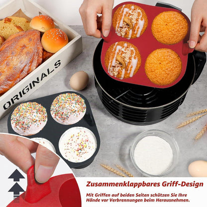 Silikon Muffinform für Airfryer – 2er Set, 8cm tief