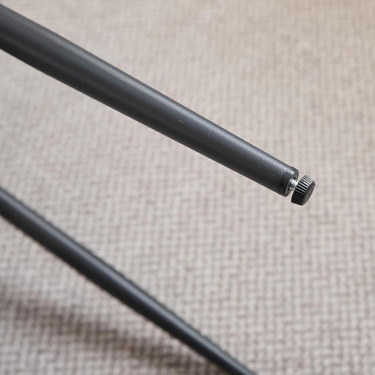 Moderner Esszimmerstuhl 6er-Set mit Cordpolsterung Schwarz