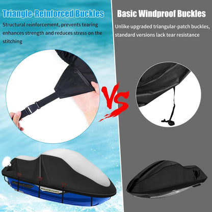 Jet Ski Abdeckung 900D, XL (290-305cm) mit Windschutz