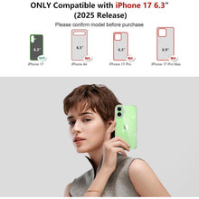 iPhone 17 Hülle Klar Glitzer mit 2x Schutzfolie