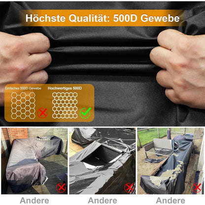 L-förmige Gartenmöbel Abdeckung – Wasserdicht & Winterfest