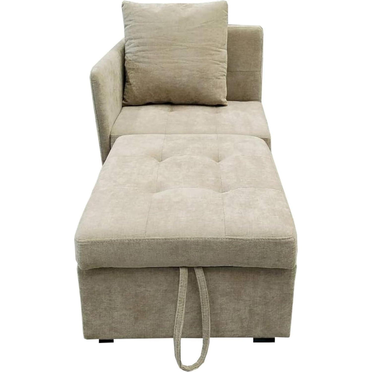 3-in-1 Schlafsofa mit verstellbarer Lehne – Beige