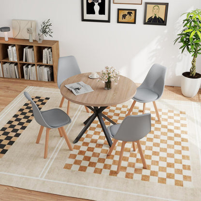 Runder Esstisch Set mit 4 Stühlen – Modernes Esszimmer Möbel