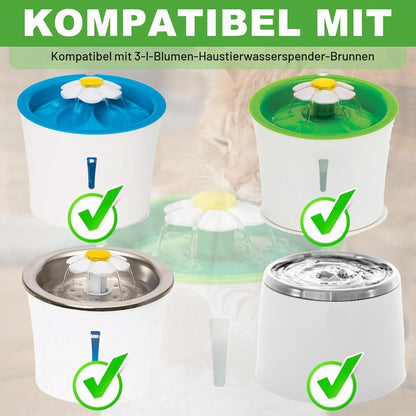 Katzenbrunnen Filter 3er-Pack | Ersatzfilter für Trinkbrunnen