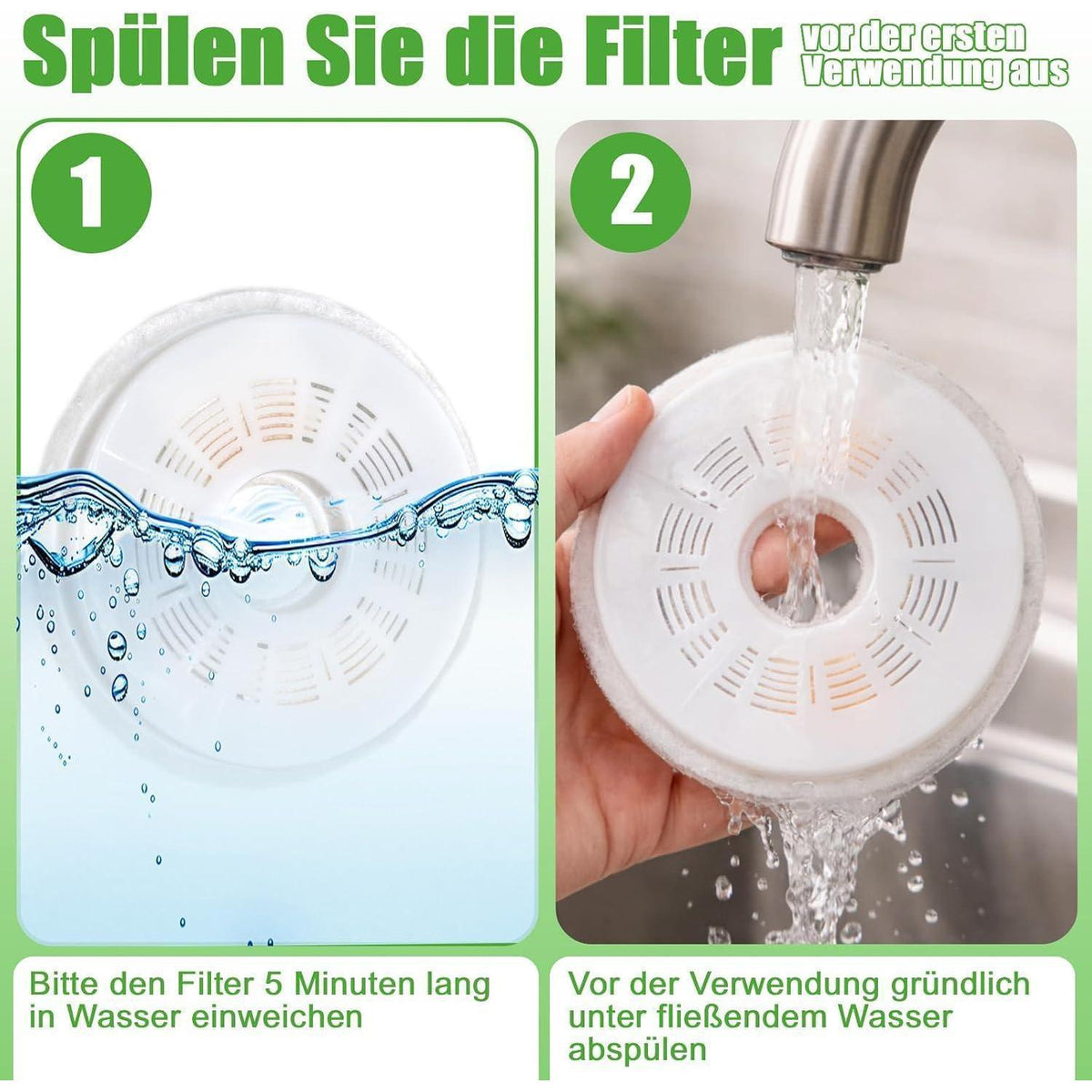 Katzenbrunnen Filter 3er-Pack | Ersatzfilter für Trinkbrunnen