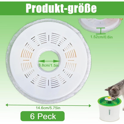 Katzenbrunnen Filter 3er-Pack | Ersatzfilter für Trinkbrunnen