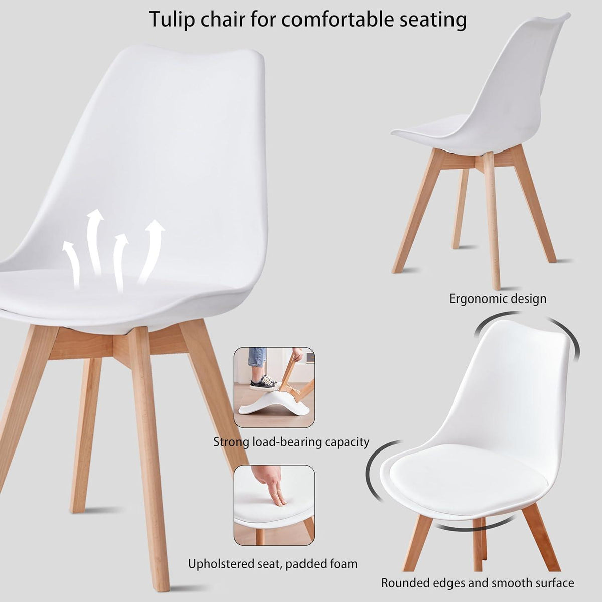 Runder Esstisch Set mit 4 Stühlen – Modernes Esszimmer Möbel