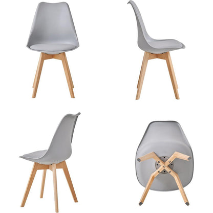 Runder Esstisch Set mit 4 Stühlen – Modernes Esszimmer Möbel