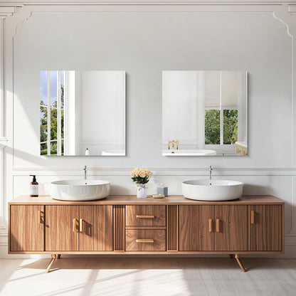 Rahmenloser Badezimmerspiegel 61x61 cm – Modern & Bruchsicher