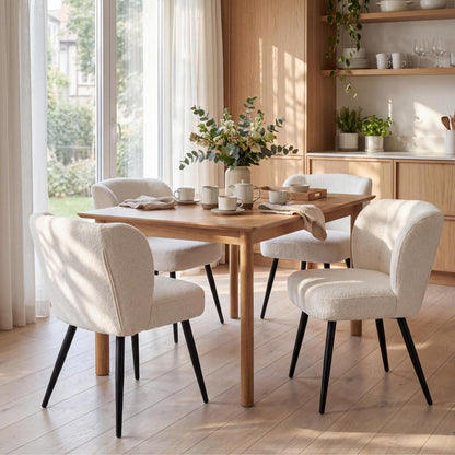 Esszimmerstühle Set 4er – Bequem & Modern Weiß