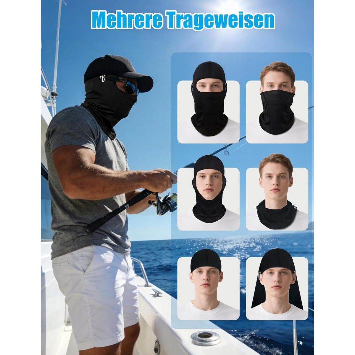 Sommer Sturmhaube UV-Schutz | Atmungsaktiv & Brillenfreundlich