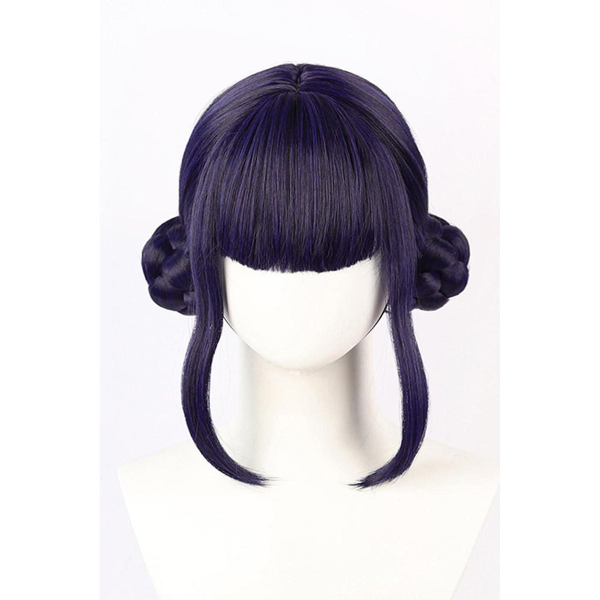 Zoey Cosplay Perücke – Langes Schwarz-Lila Haar