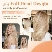 Clip In Haarverlängerung Echthaar Ascheblond 45cm - 50g