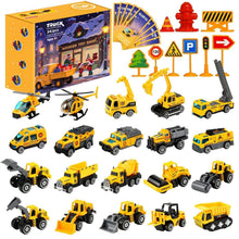 Adventskalender 2026 Spielzeug Auto Baustelle für Kinder