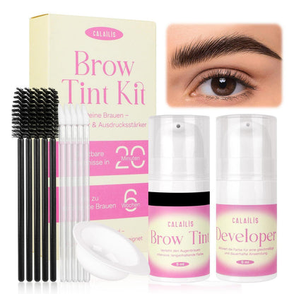 Augenbrauenfarbe Set für natürlichen Look – Schwarz