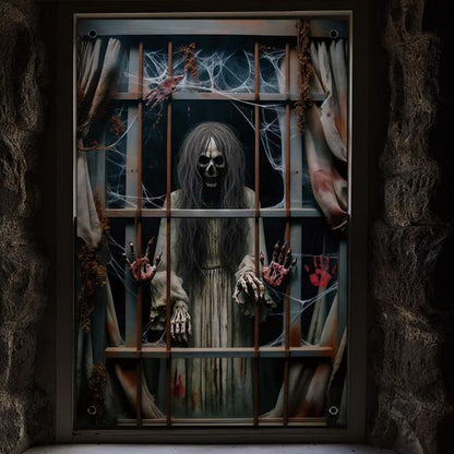 Halloween Fensterbild Geisterdeko – Gruselige Party Deko