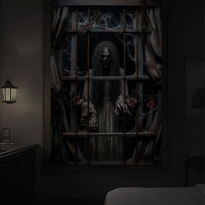 Halloween Fensterbild Geisterdeko – Gruselige Party Deko