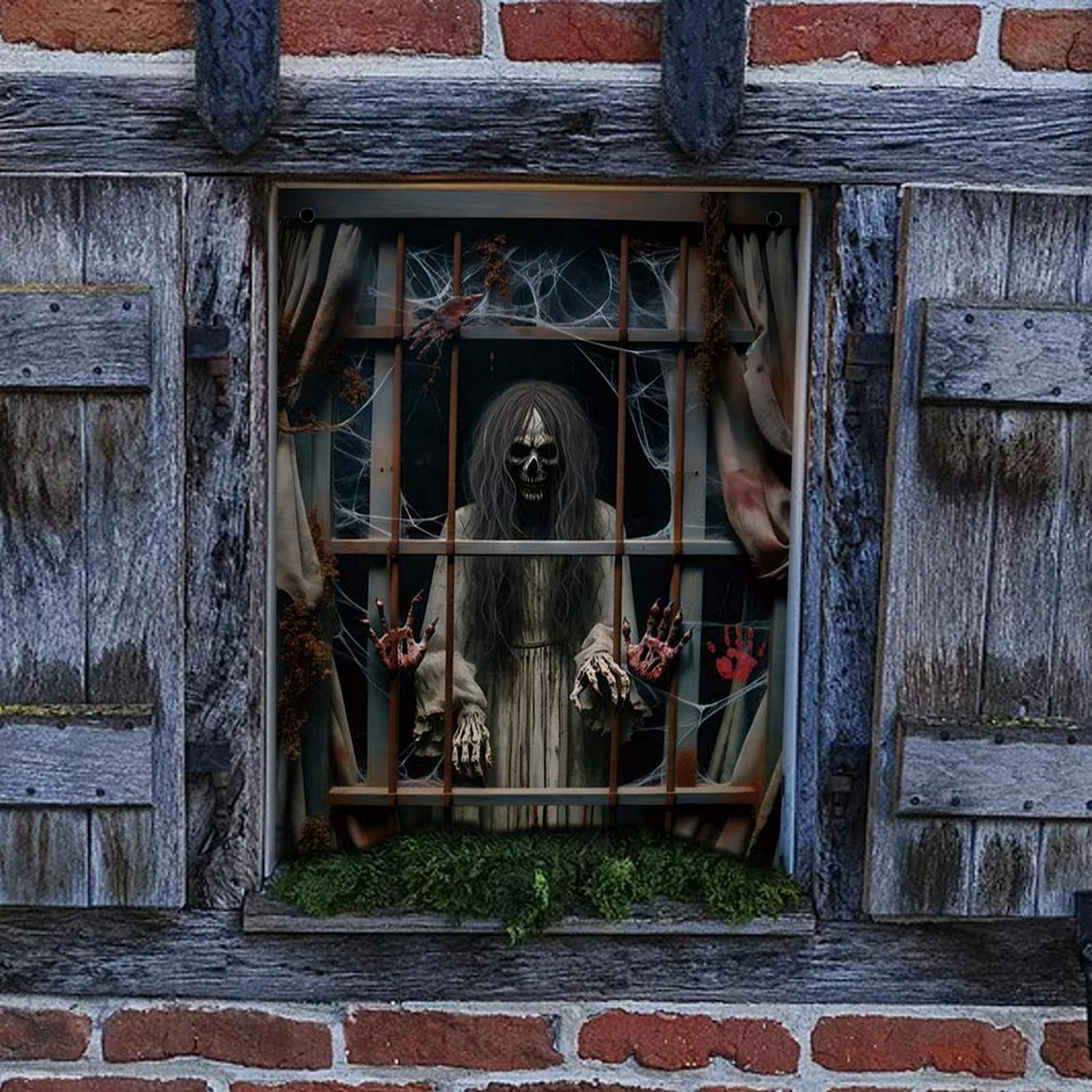 Halloween Fensterbild Geisterdeko – Gruselige Party Deko