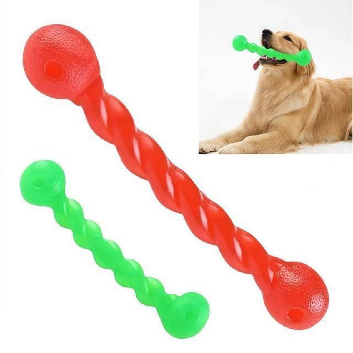 Kauspielzeug Hund 2er Set – Zahnreinigung & Zahnwechsel