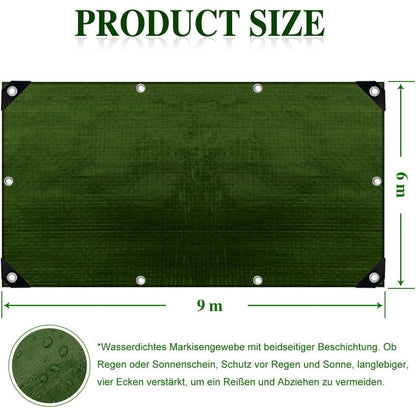 Wasserdichte Abdeckplane 6x9m – Robust & Vielseitig für Garten & Auto