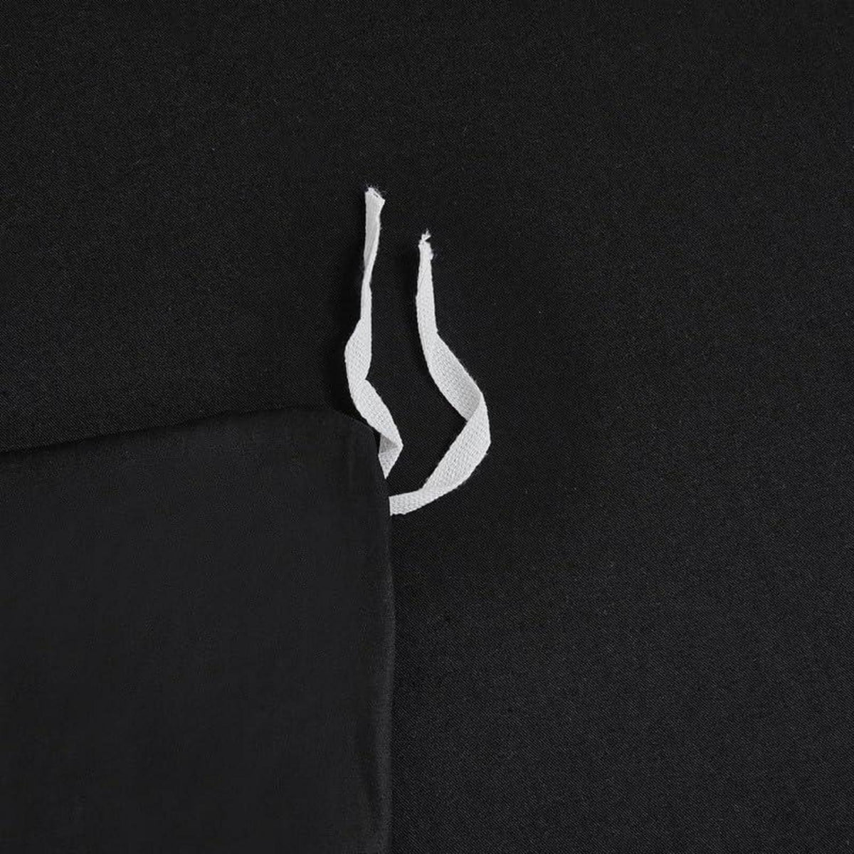 Mako Satin Bettwäsche Set 135x200 cm – Schwarz 4tlg.