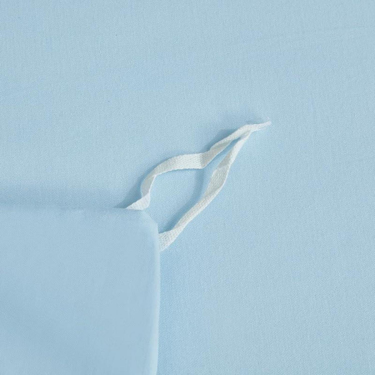Mako Satin Bettwäsche Set 135x200 cm Hellblau Baumwolle