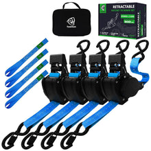 Automatischer Spanngurt-Set 3,6m mit S-Haken (4er-Pack)