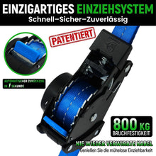 Automatischer Spanngurt-Set 3,6m mit S-Haken (4er-Pack)