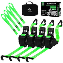 Automatischer Spanngurt-Set 3,6m mit J-Haken – 4er Pack