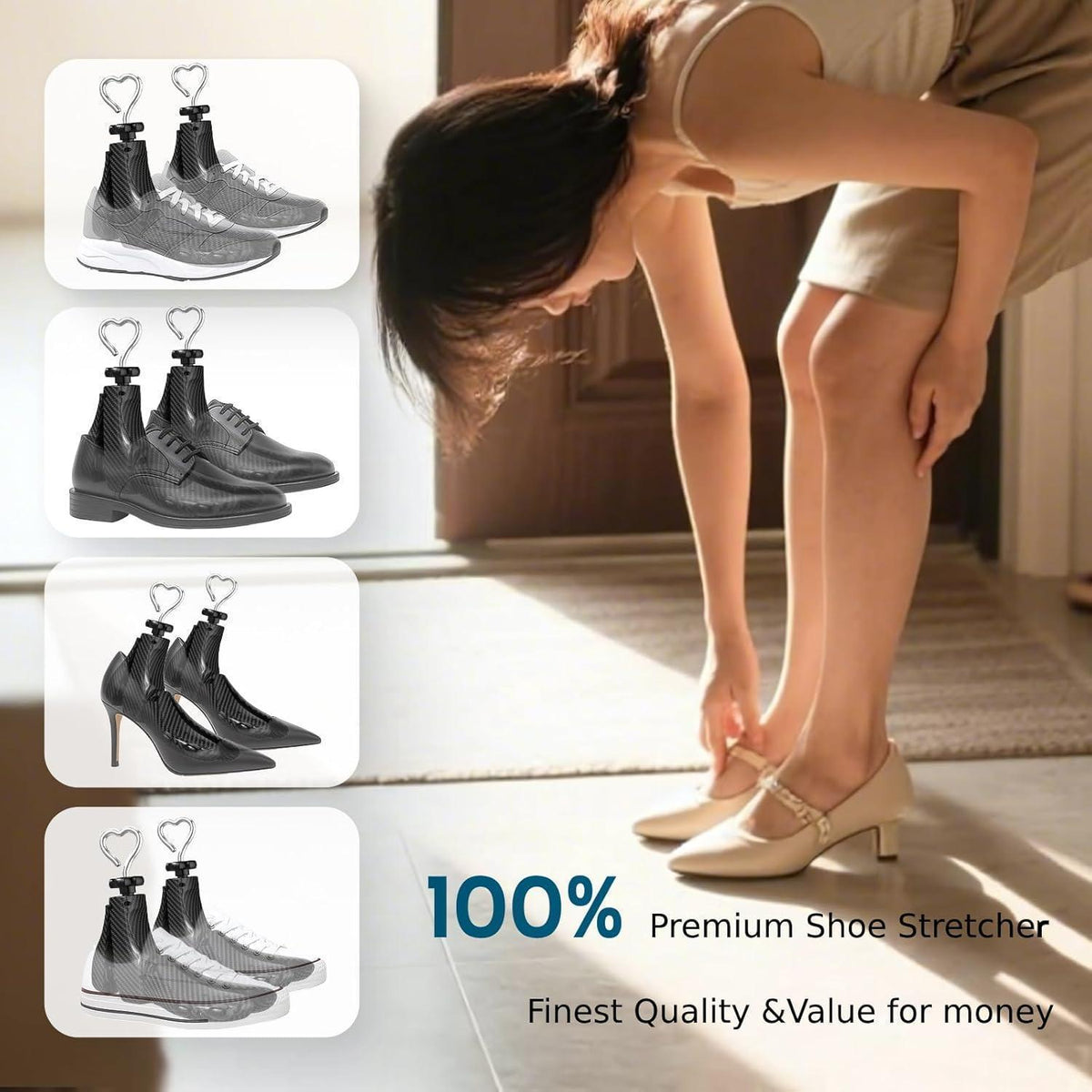 Schuhspanner verstellbar für Damen & Herren, breite Füße