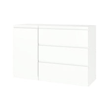 2er-Set Kommoden Weiß mit 0 & 3 Schubladen – Schlafzimmer & Büro
