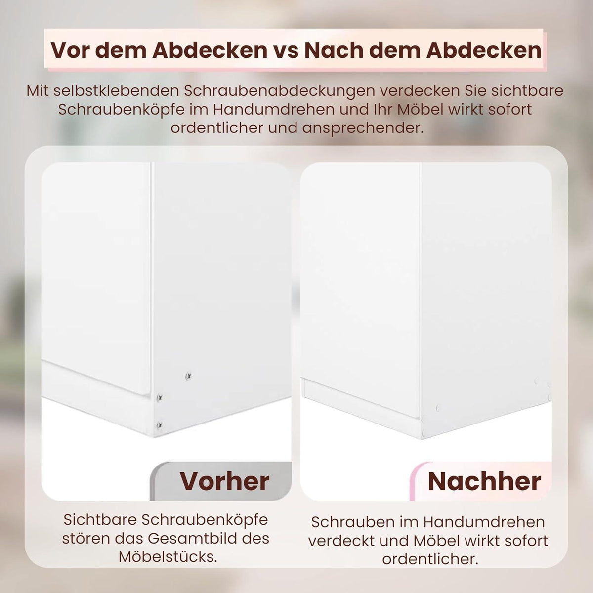 2er-Set Kommoden weiß 40cm – Schlafzimmer, Büro & Flur