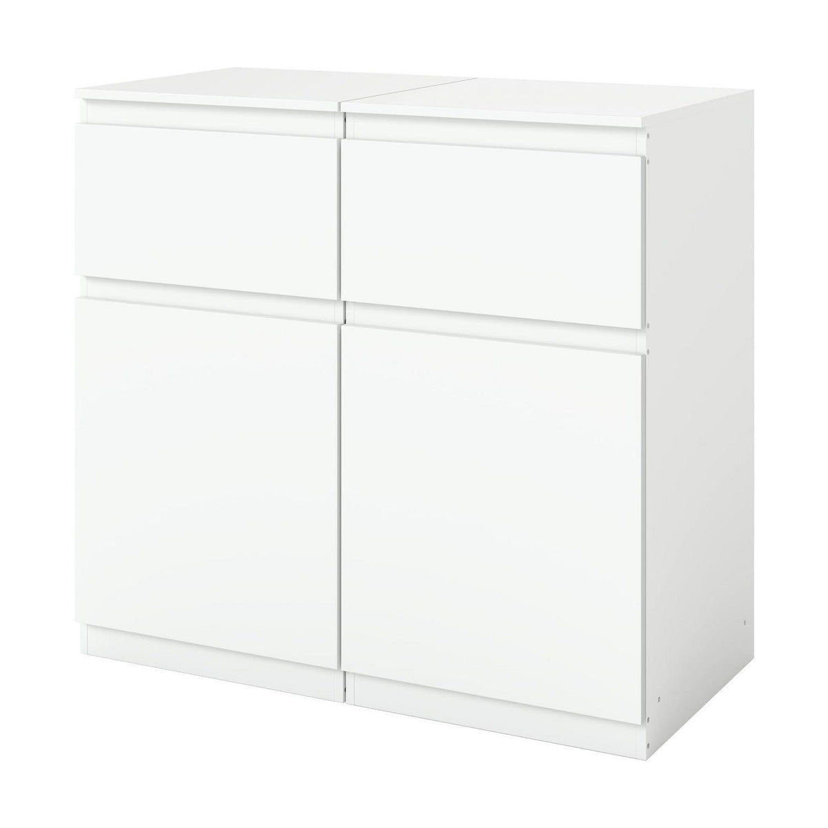 2er-Set Kommoden Weiß 40cm - Schlafzimmer, Büro & Flur