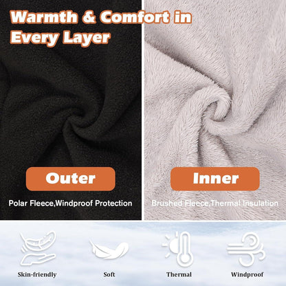 Sturmhaube Fleece Mütze Winter – Winddicht & Warm für Herren Damen