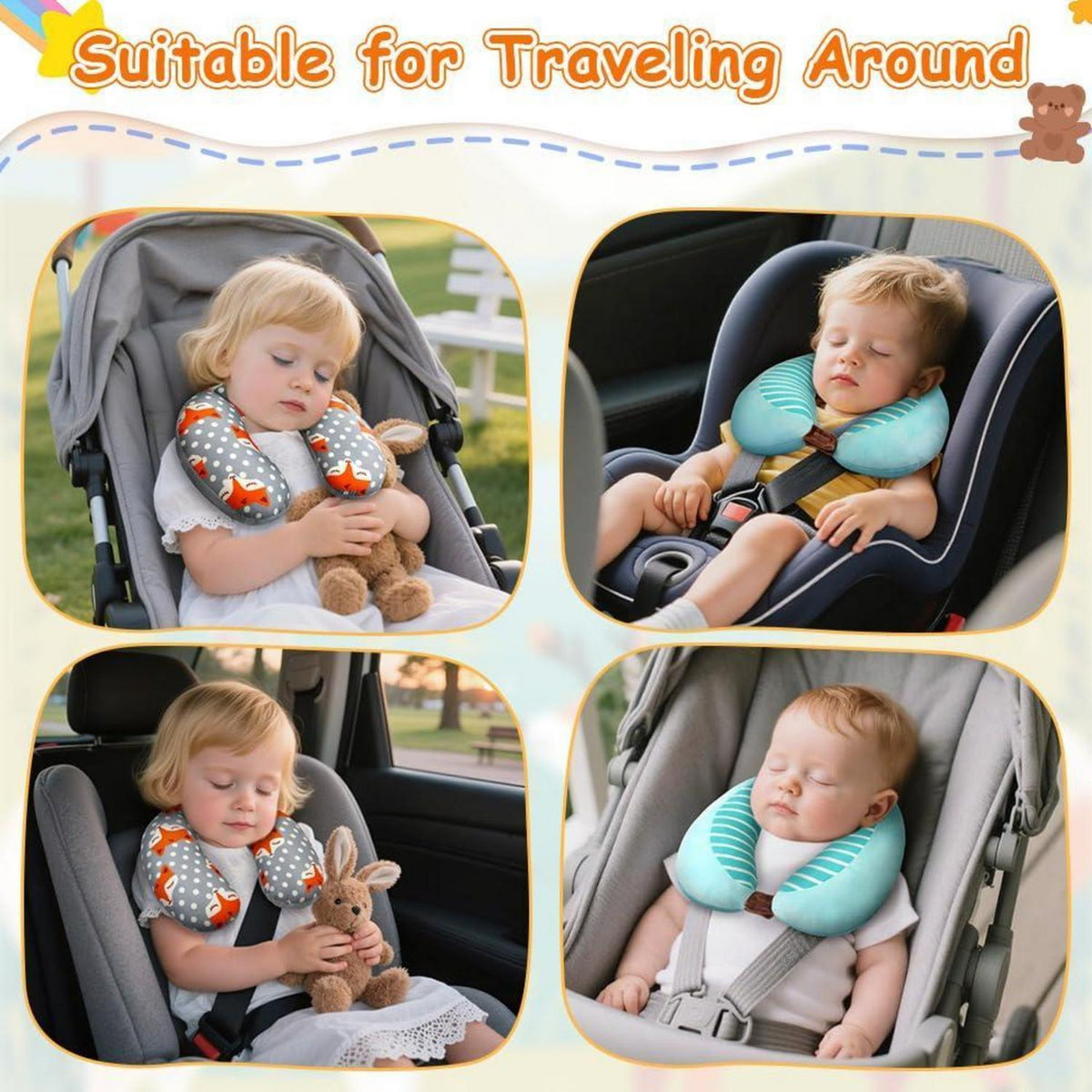 Nackenkissen Kinder – Ergonomisch & Sicher für Auto, Flugzeug & Co.