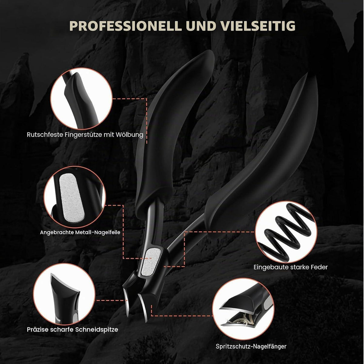 Nagelknipser für dicke Zehennägel & Fußnägel – Präzisionsschnitter