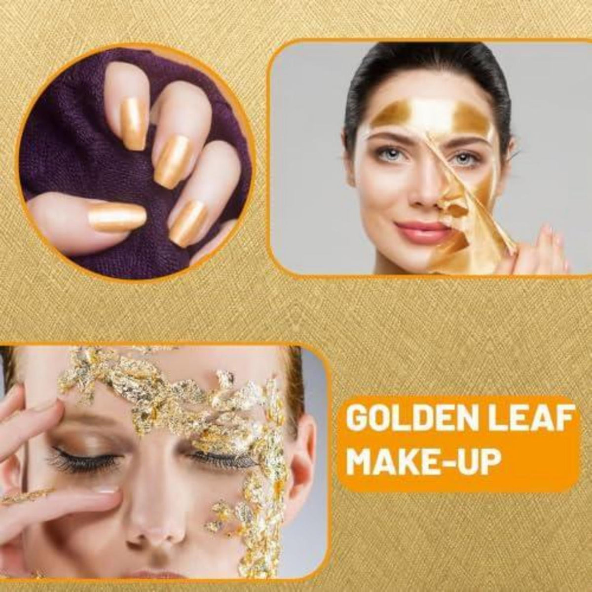 Blattgold Set 203-teilig – Goldfolie für Basteln, Kunst & DIY