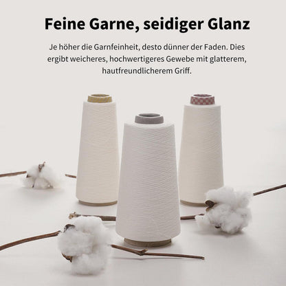 Olivgrüne Bettwäsche Set 220x240 cm Mako Satin Baumwolle