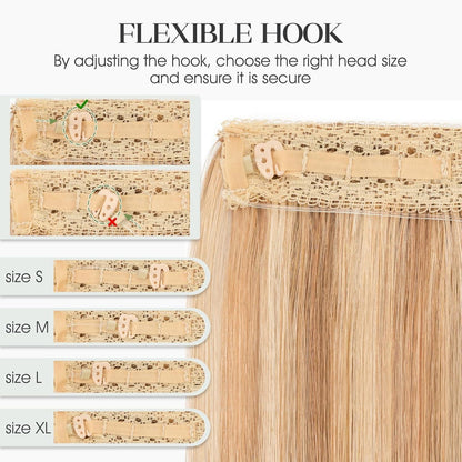 Echthaar Extension Flip In 45cm Goldbraun & Blond