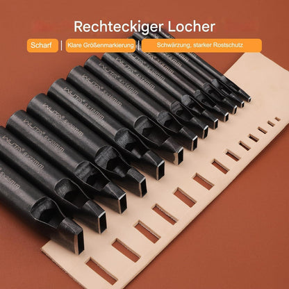 Leder Lochstanzer Set – 13 Größen für DIY & Handwerk