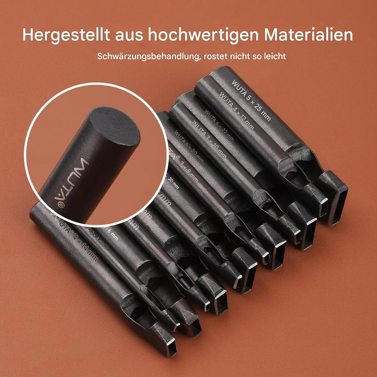 Leder Lochstanzer Set – 13 Größen für DIY & Handwerk