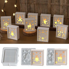 Silikonform Weihnachten: Geschenkboxen & Elch zum Gießen