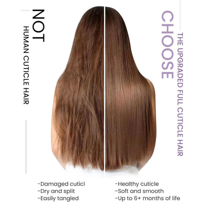 Echthaar Clip-Ins Blond – Platinblond, 45cm, 100g