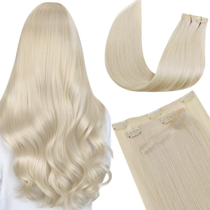 Echthaar Clip-Ins Blond #613 – 40cm, 100g