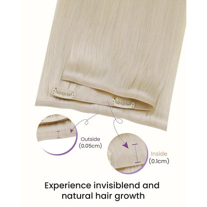 Echthaar Clip-in Extensions Blond #613 – 35cm, 100g