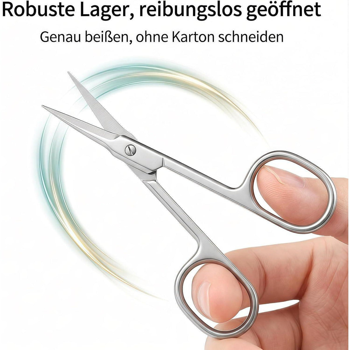 Gebogene Nagelhautschere – Präzisionsspitze für Maniküre & Augenbrauen