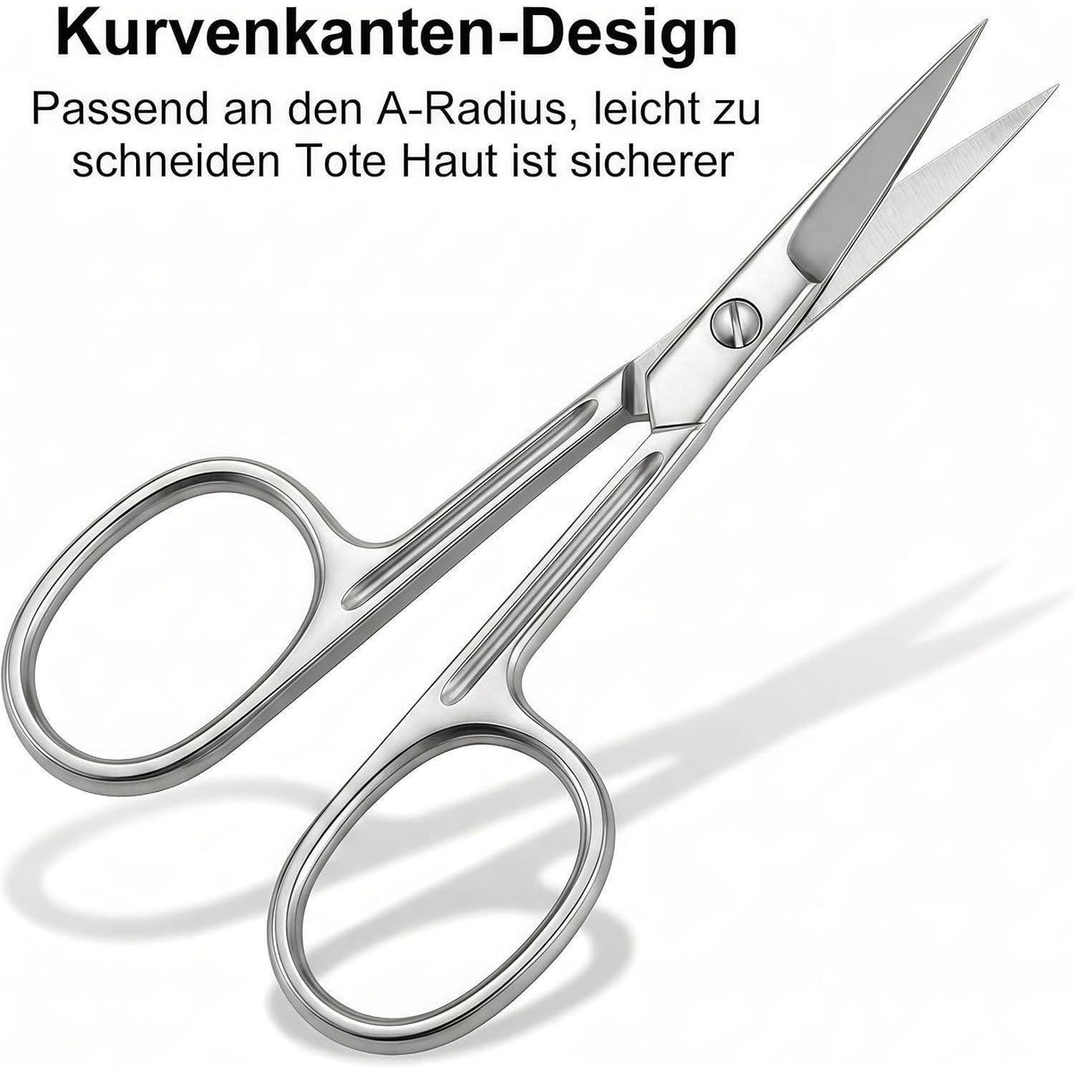 Gebogene Nagelhautschere – Präzisionsspitze für Maniküre & Augenbrauen