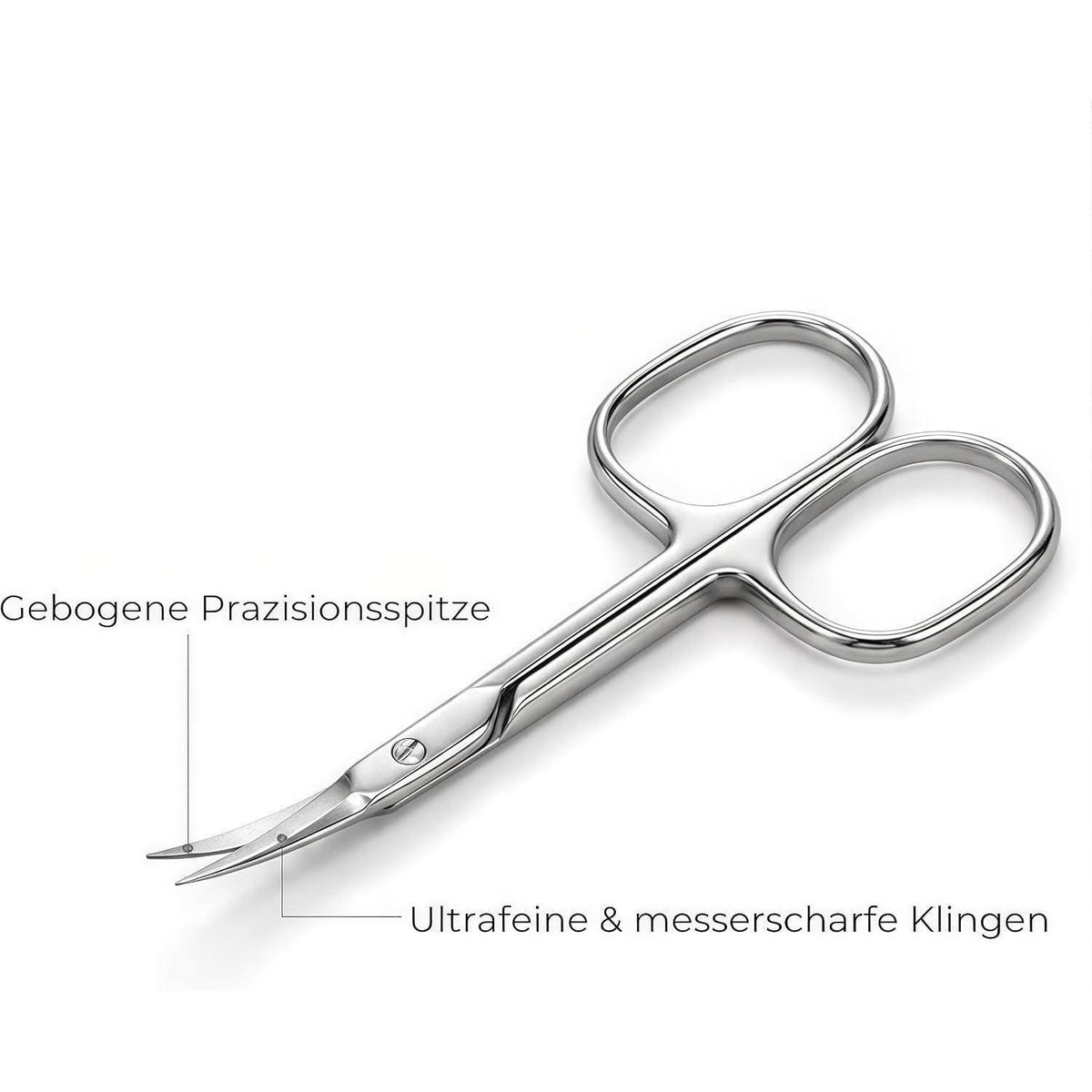 Gebogene Nagelhautschere – Präzisionsspitze für Maniküre & Augenbrauen