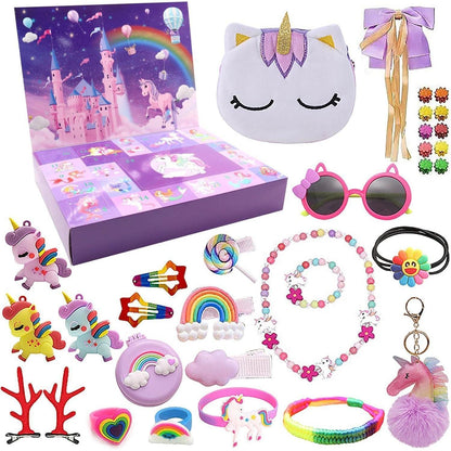 Adventskalender Mädchen 2026 mit Haar Accessoires & Schmuck